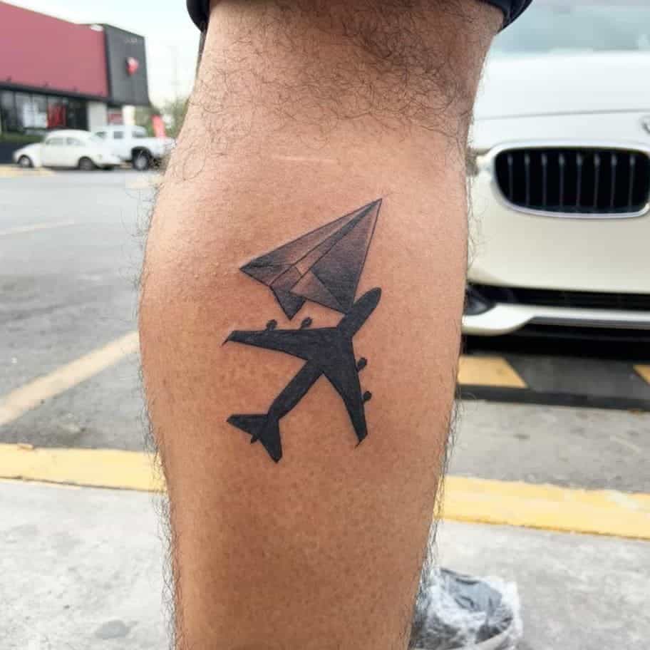 Tiny Plane Tattoo