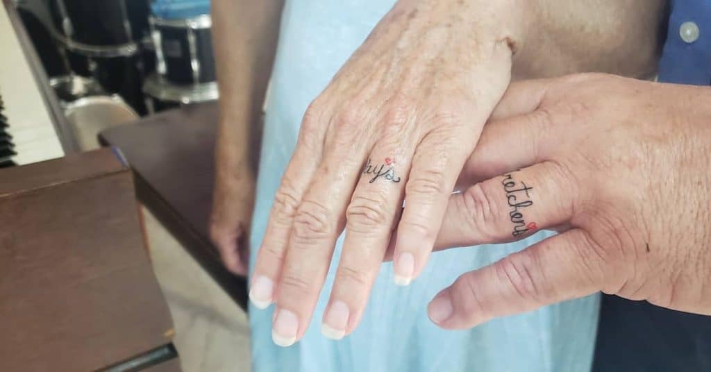 78 Wedding Ring Tattoos That Will Symbolize Your Love | Spiritustattoo.com  | Wedding ring tattoo for men, Wedding band tattoo, Tattoo wedding rings