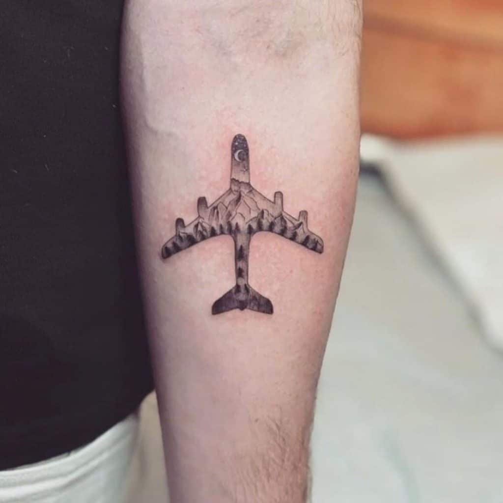 Tattoo uploaded by Tattoodo • Ways to fly by Cagri Durmaz #CagriDurmaz # simple #minimal #minimalism #linework… | Aviation tattoo, Airplane tattoos,  Tattoos for guys