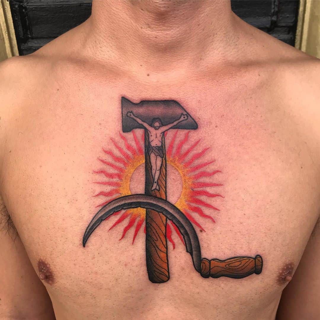 Communism sign of hammer temporary tattoos | Zazzle