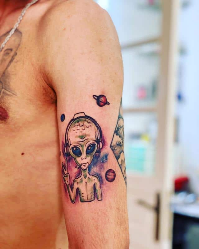 Semi Permanent Tattoo Alien | Mi Ink Tattoos