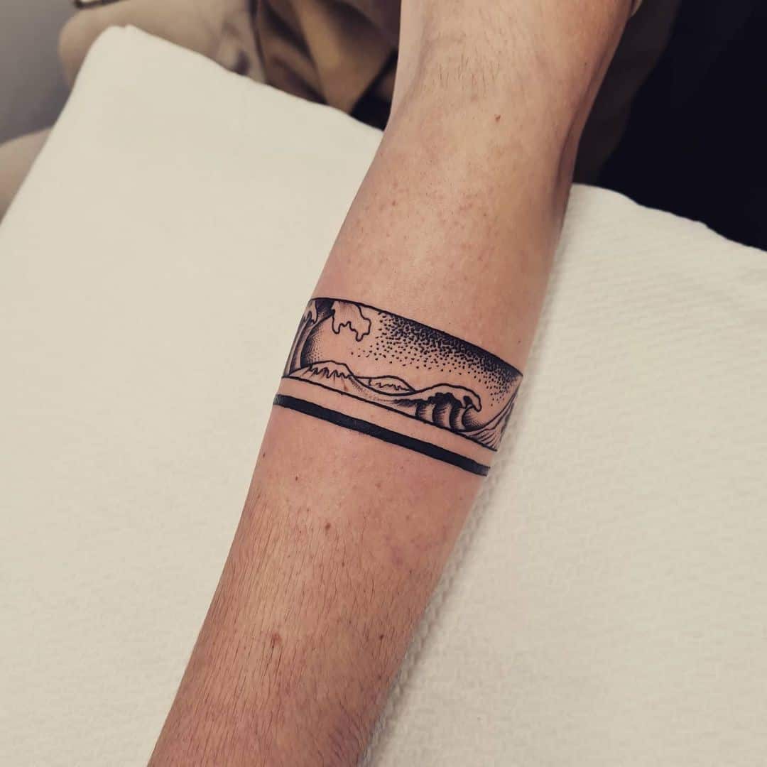 Arm band tattoo | Tattoos for guys, Forearm band tattoos, Wrist tattoos for  guys
